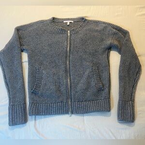 Victoria's Secret‎ Zip-Up Sweater in Gray Size Small